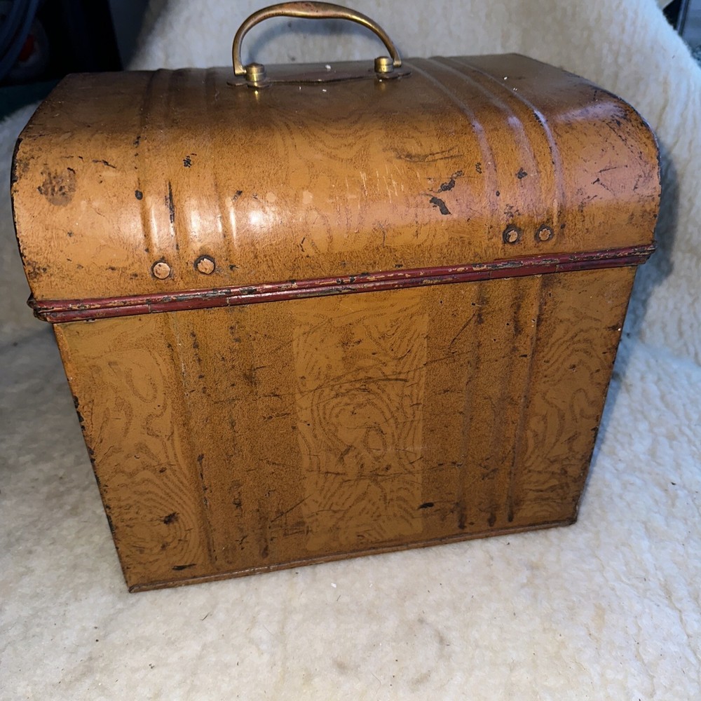 Vintage Metal Dome Trunk