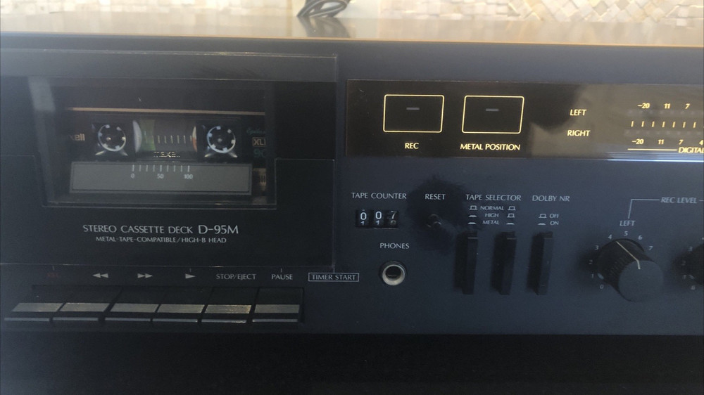 Sansui D-95M Stereo Cassette Deck Serviced Perfect Working Condition