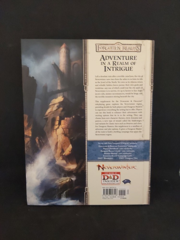 Neverwinter Campaign Setting Dungeons & Dragons 4th Edition 4E, Hardcover