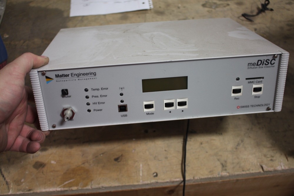 MATTER ENGINEERING ME DISC DIFFUSION SIZE CLASSIFIER NANO PARTICLE MANAGMENT