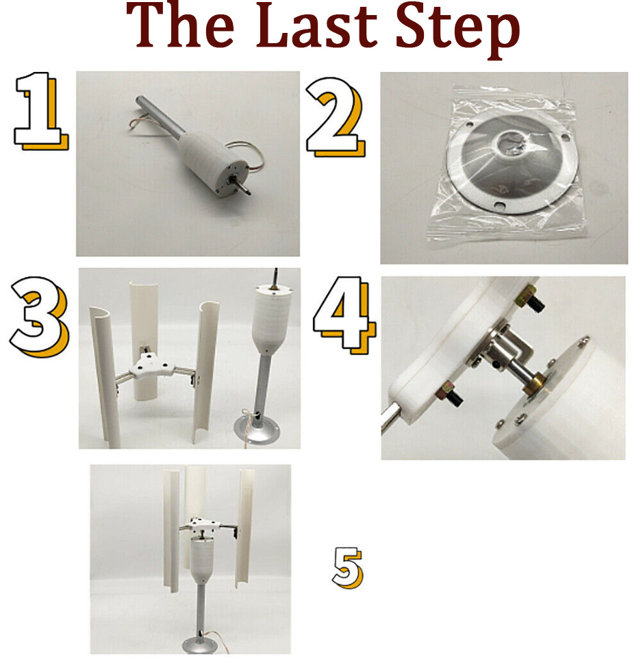Mini Vertical Type Wind Turbine Generator Model Physics Educational Experiment