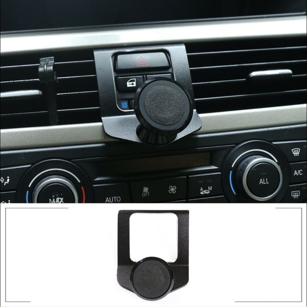Black Phone Bracket Center Air Vent Mount Holder For BMW 3 Series E90 E91 E92