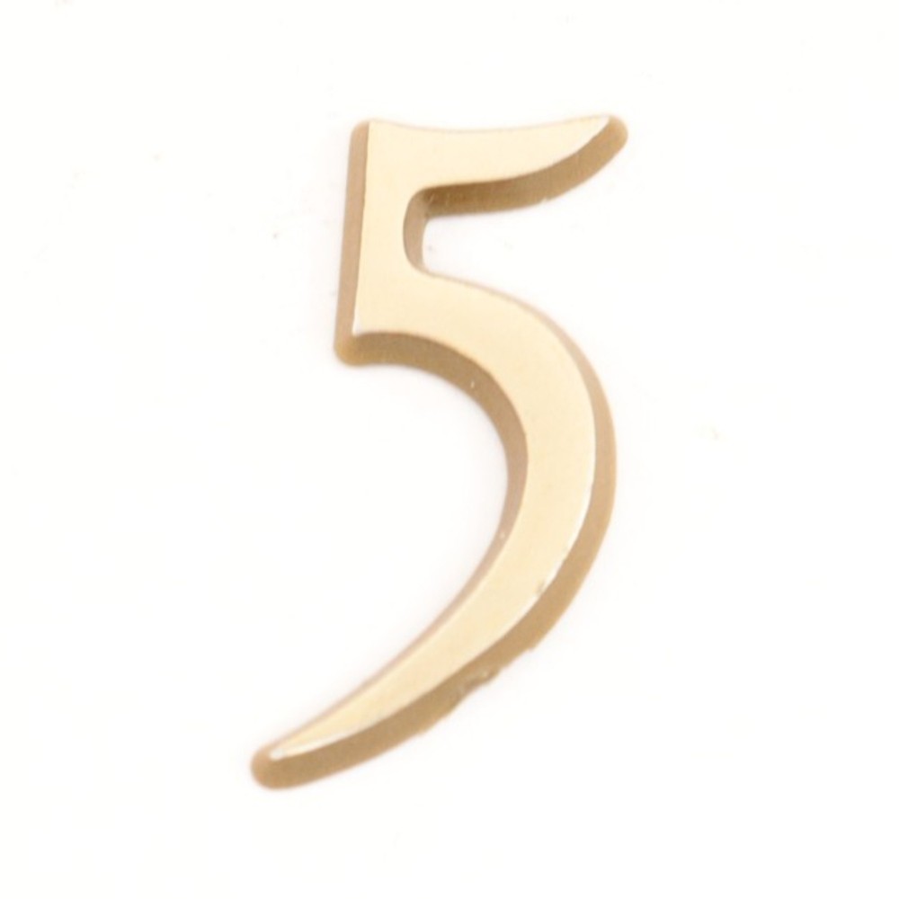 Clock Dial Number 5 - 1 inches Tall - Plastic - FB739