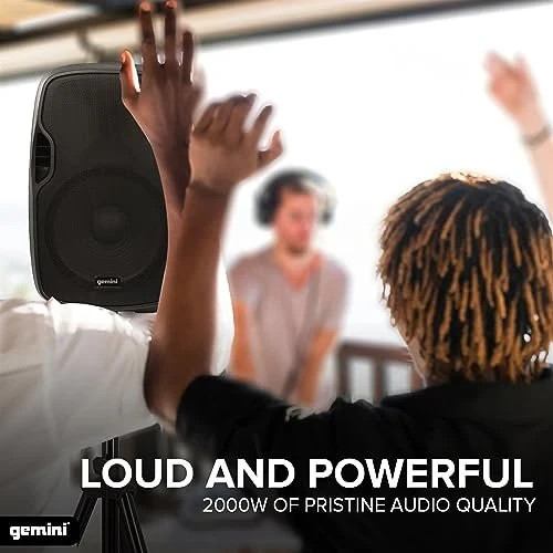 Gemini AS-15TOGO 15" Portable Bluetooth Speaker with Wheels