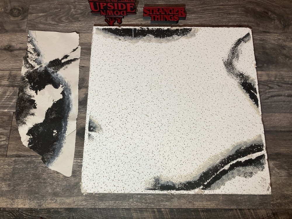 Stranger Things Prop On Set Full Ceiling tile Vine And Wall Hawkins Lab
