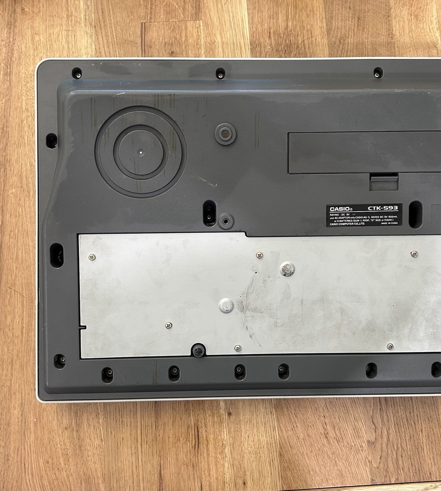 Casio CTK-593 Silver Electronic Keyboard TESTED WORKS GREAT