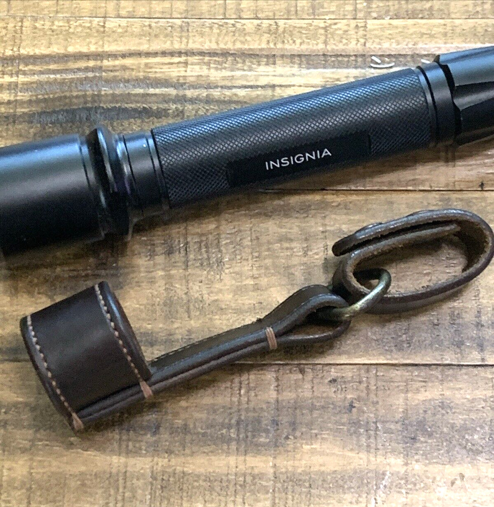 Flashlight & Handcrafted Leather Belt Holder