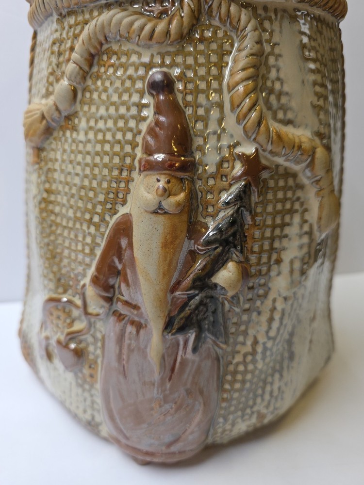 Santa's Sack Clay Vase