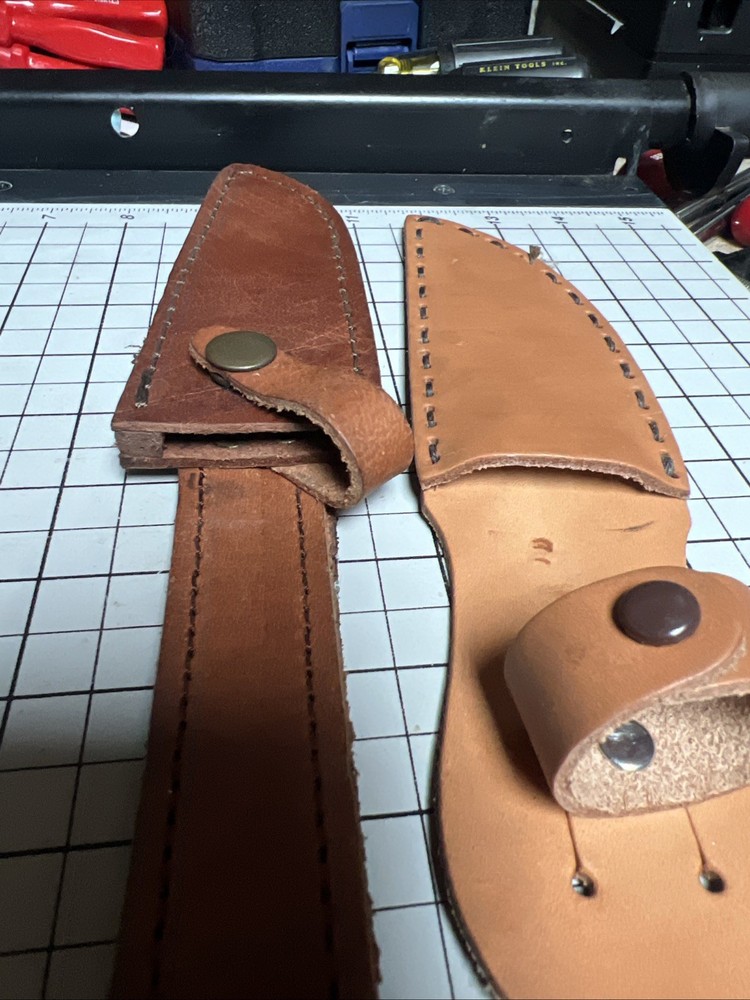 Two Unbranded Leather Sheaths