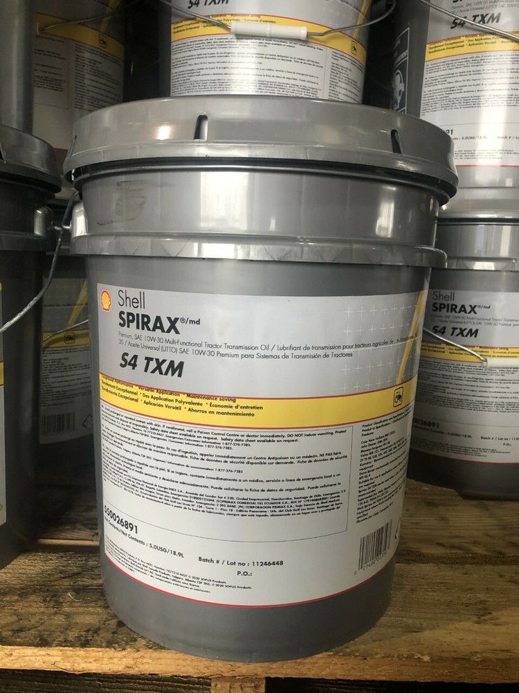 SHELL SPIRAX S4 TXM MULTIFUNCTION TRACTOR FLUID 10w30 UTTO 5 gallon.