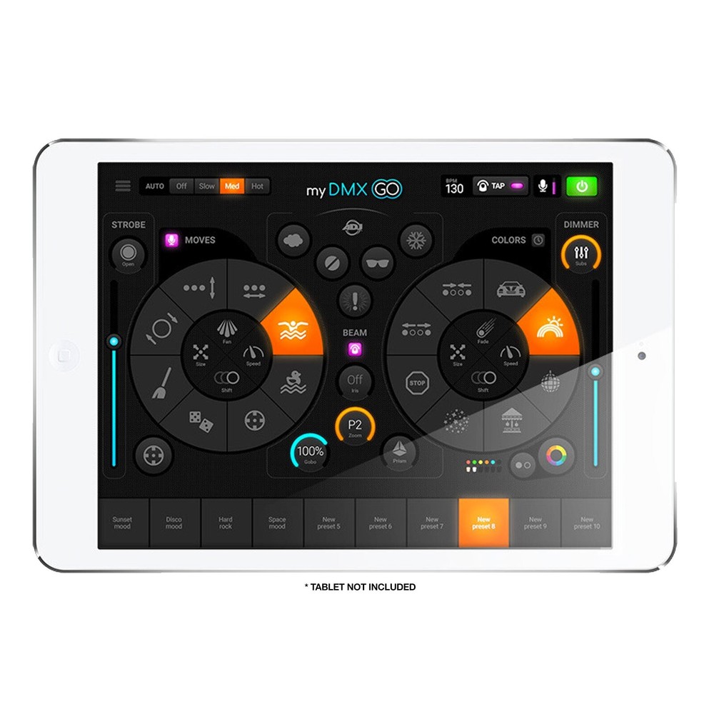 ADJ myDMX Go Wireless iPad/Android Lighting Control System, Laptop Stand