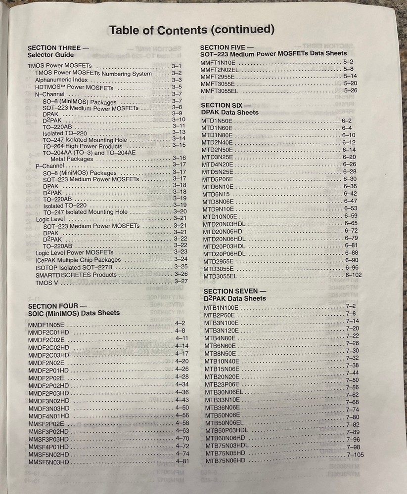 MOTOROLA Power MOSFET Transistor Device Data 1995