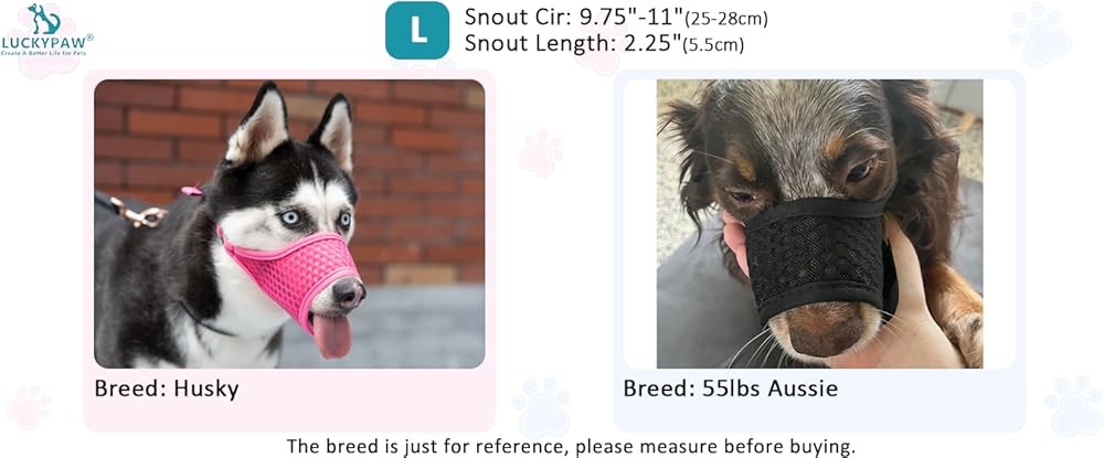 LUYPAW Soft Muzzle for Medium Lar Sized Dogs Beagle Labr rman