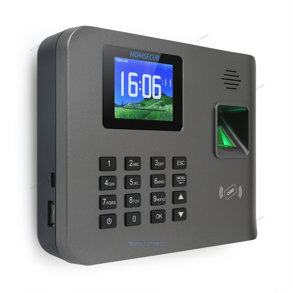 HOMSECUR Support Remote Access WiFi Time Clock And Access Control + RFID Reader