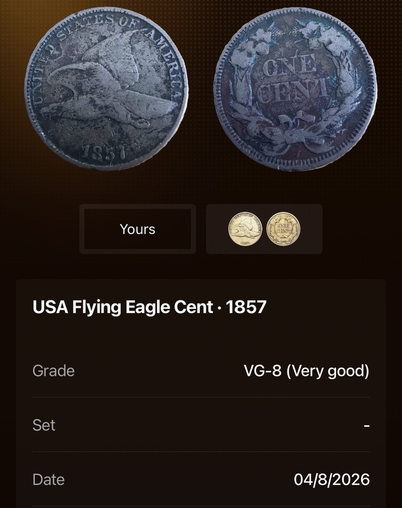 US Mint 1857 Flying Eagle Cent