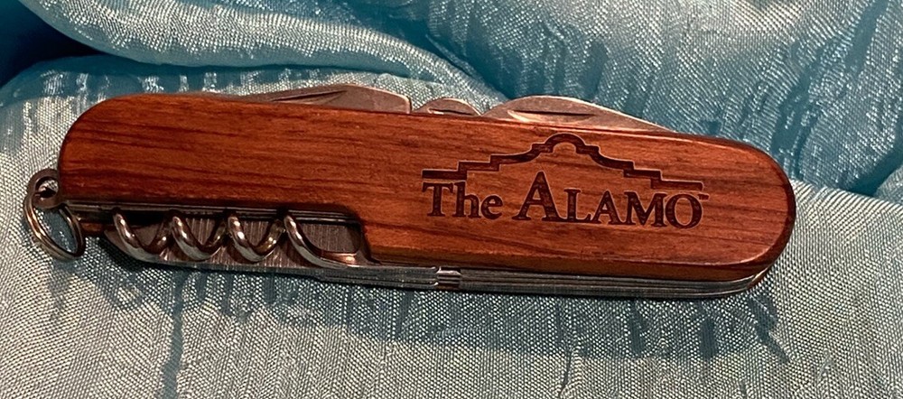 The Alamo ~ Bill ~ 9-Function Multi-Purpose Tool Knife, Rosewood Dimension 9