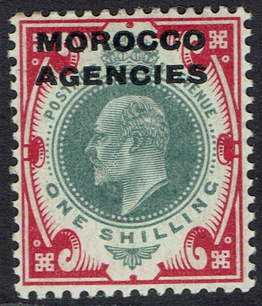 MOROCCO AGENCIES 1907 KEVII 1/-