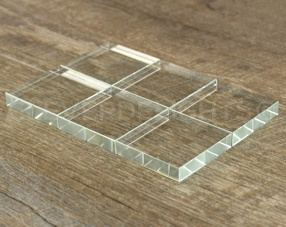 2" 50mm Square Glass Tiles - 5 Pack