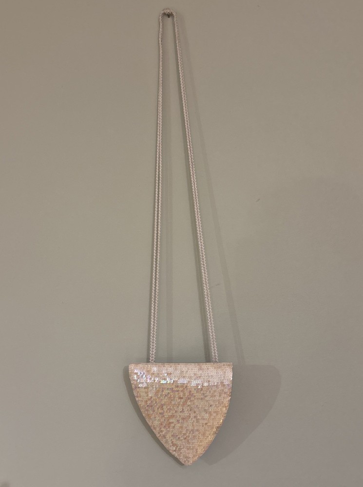 Vintage Bueno Purse Caryl Brill Iridescent Sequin Triangular Read Description