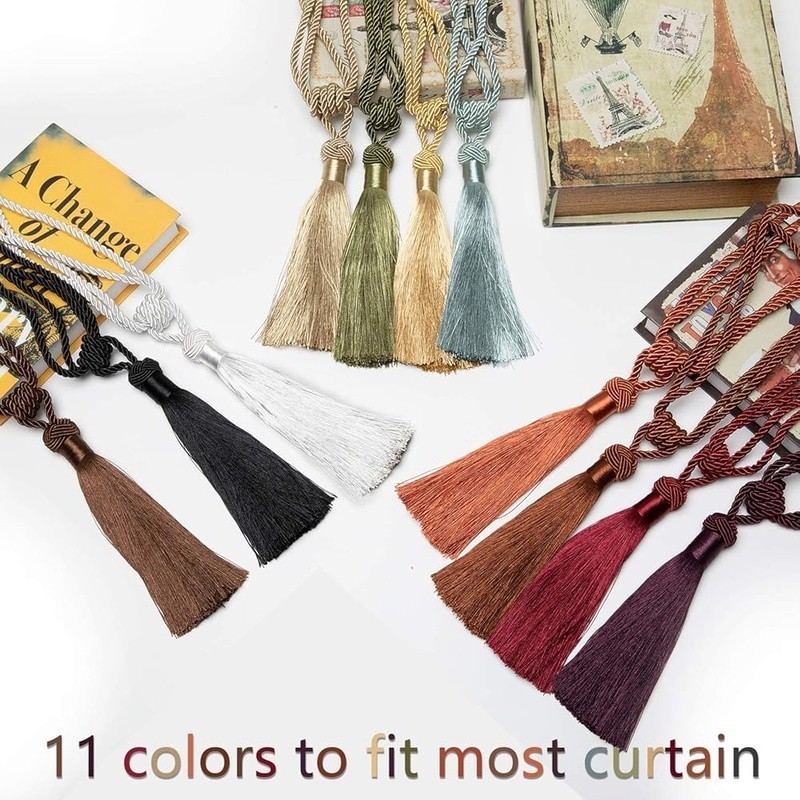 Elegant Curtain Tie Backs Durable Polyester Drapery Holdbacks Home Office Decor