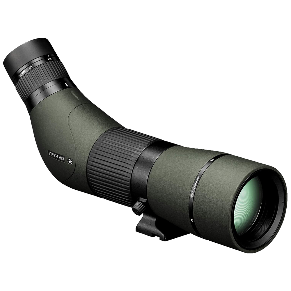Vortex Optics Viper HD 15-45x65 Angled Spotting Scope w/ Hat & Wearable4U Bundle