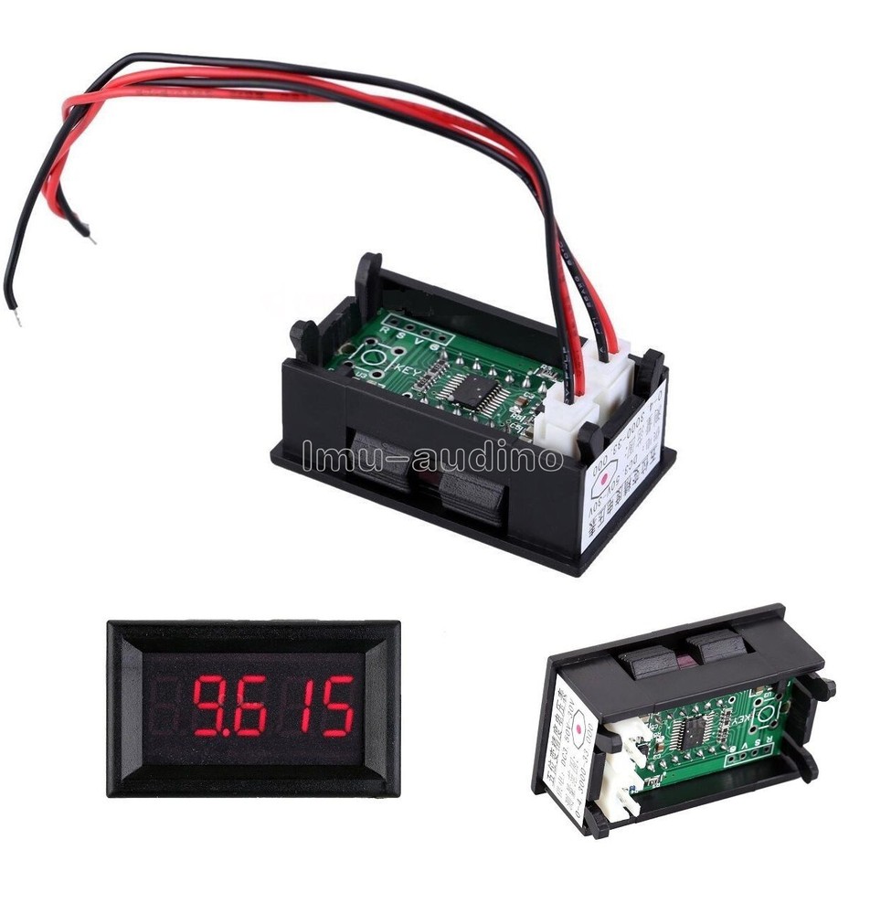 0.36" DC0-33.000V 5 Digits Digital LED display Voltmeter Voltage Meter Car Panel