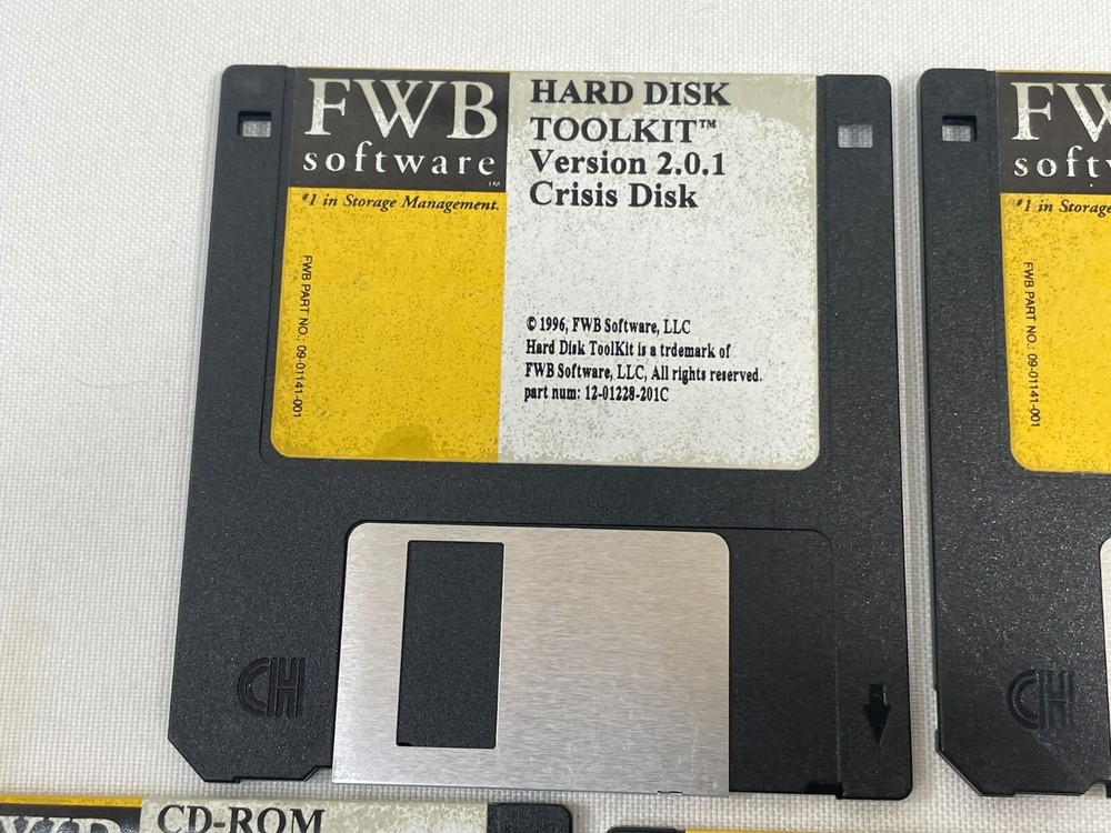 Vintage 1997 FWB Software CD-ROM Hard Disk Tool Kit 3.5" Floppy Disk