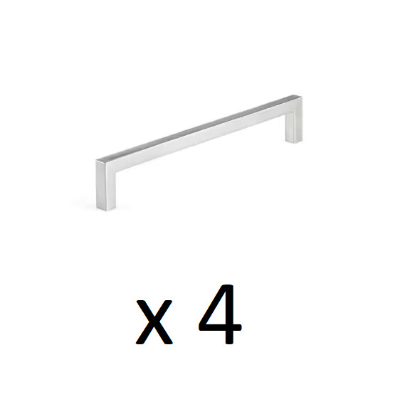 *4* Richelieu Lambton 7-9/16 in. Brushed Nickel Modern Rectangular Bar Pull