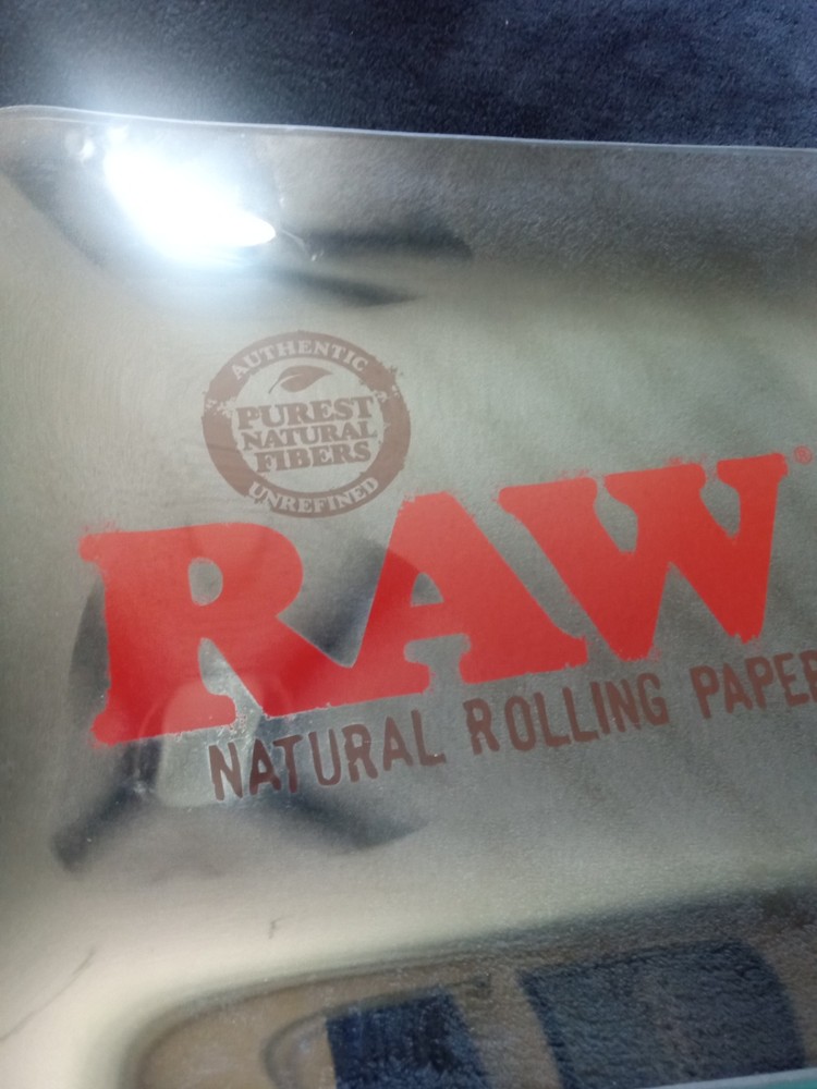 Raw Rolling Papers Glass Tray Large