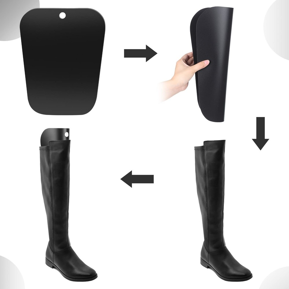 Reusable Boot Shapers for Tall Boots - 6 Pack Inserts to Maintain Shape