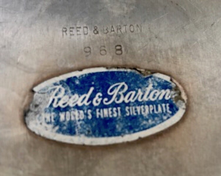 Reed & Barton Water Pitcher, Numbered 968 - Silverplate - 1940's