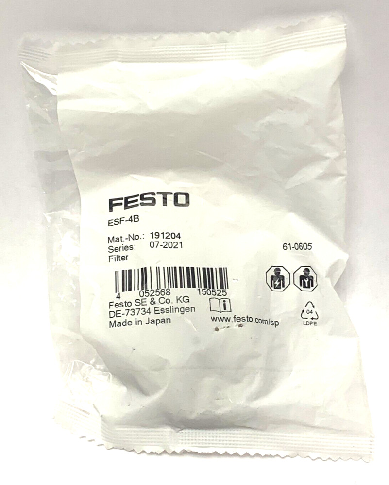 Festo ESF-4B Vacuum Filter 191204