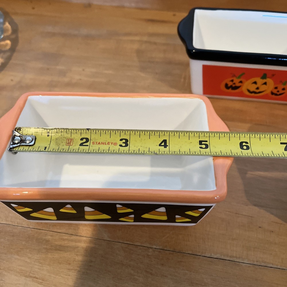 3 Halloween, Fall 5"x3"mini Loaf Dishes