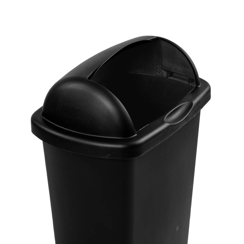 Sterilite Large Kitchen Trash Can, 13 Gallon Plastic Garbage Bin with Roll Top L