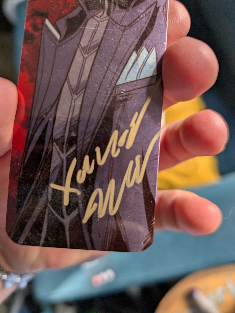Xander mobus bookmark With Signature