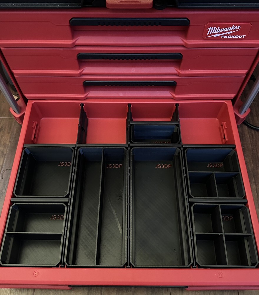 Bins for Milwaukee Packout 4 drawer