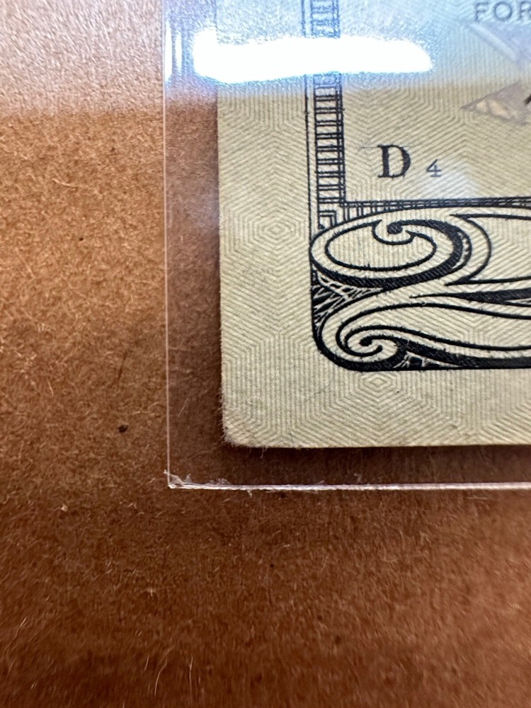 $20 BILL INK MARK ERROR RARE