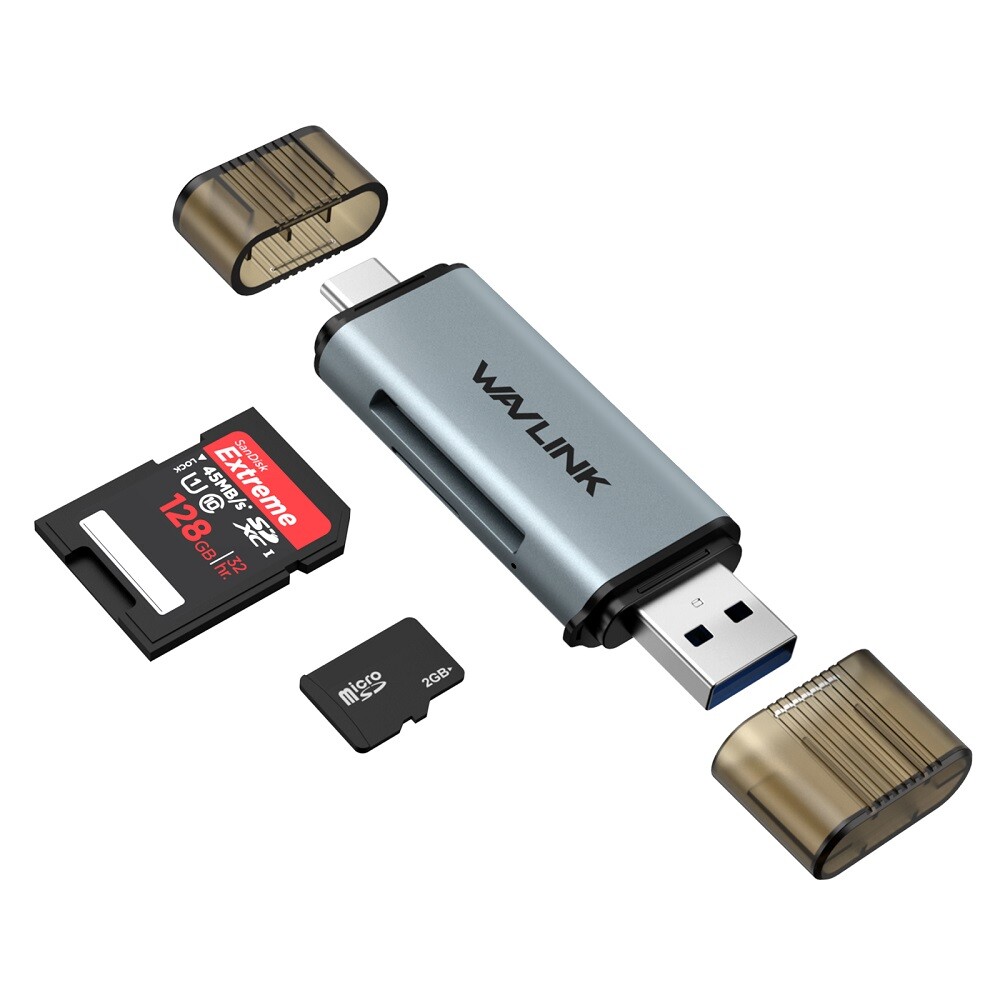 SD Card Reader USB C/USB3.0 to Micro SD Memory Card Reader Adapter for TF SD