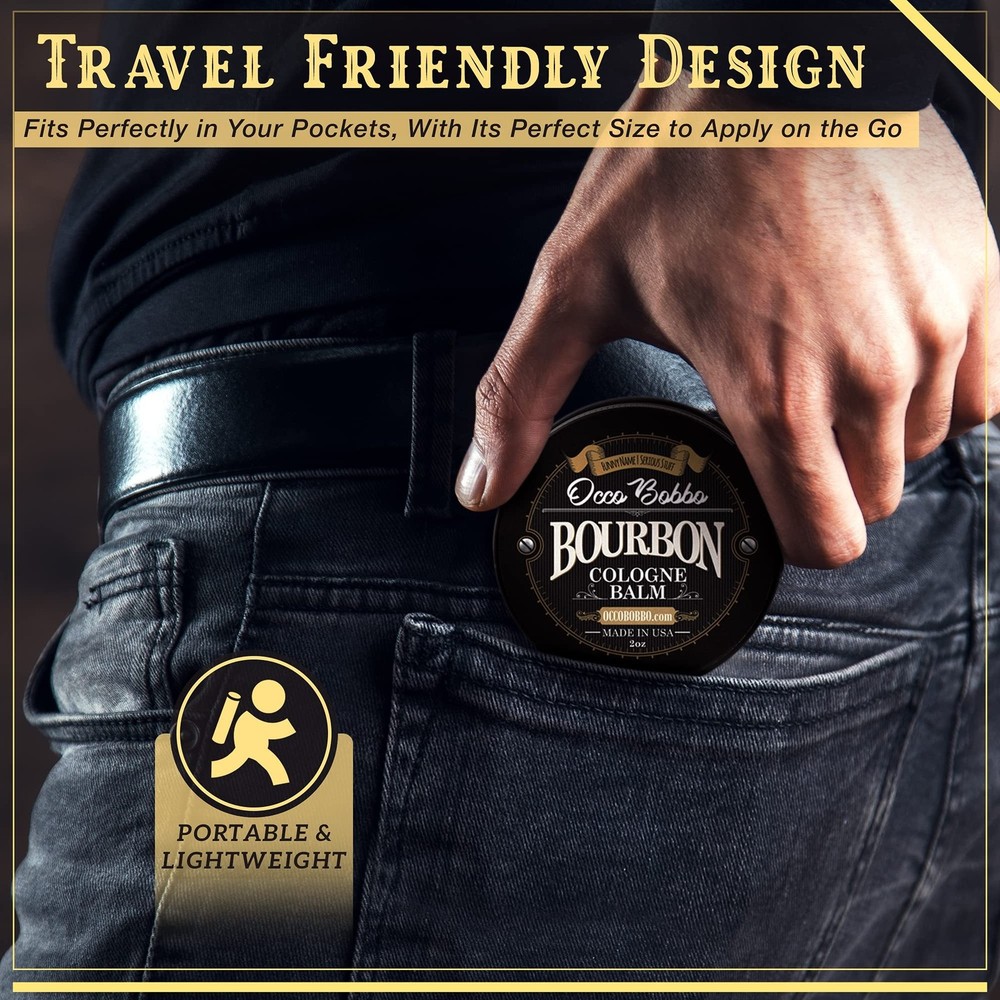 Occo Bobbo - Solid Cologne Bourbon and Sandalwood Scent. Solid Bourbon Cologn...