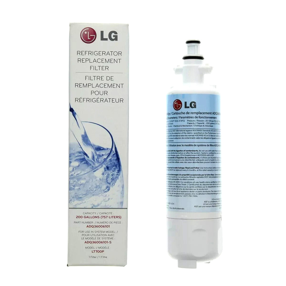 (2-Pack) LG LT700P Refrigerator Replacement Filter 6 Month / 200 Gallon