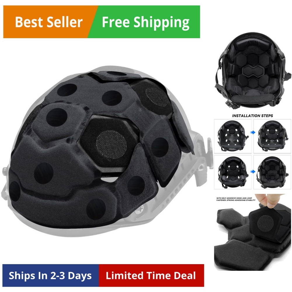 Tactical Helmet Pads - Universal Replacement Internal Memory Foam Pad Inserts...