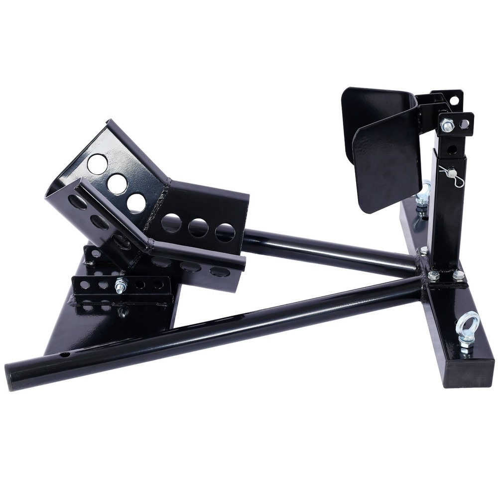 Motorcycle Front Tire Chock for 17"-21" Wheels Locking Adjusting Stand