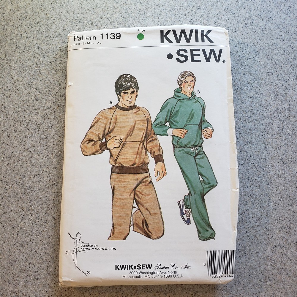 Kwik Pattern 1139 Jogging Suit Uncut