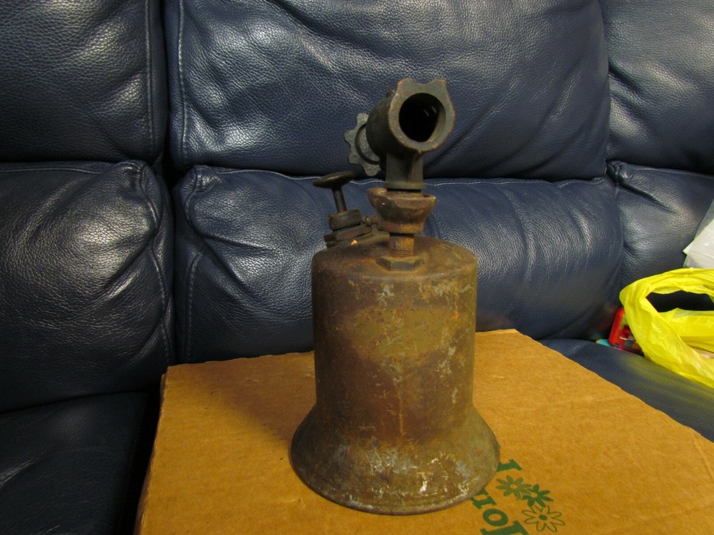 Vintage Antique Turner Brass Soder Torch Gas Blow Torch (5)