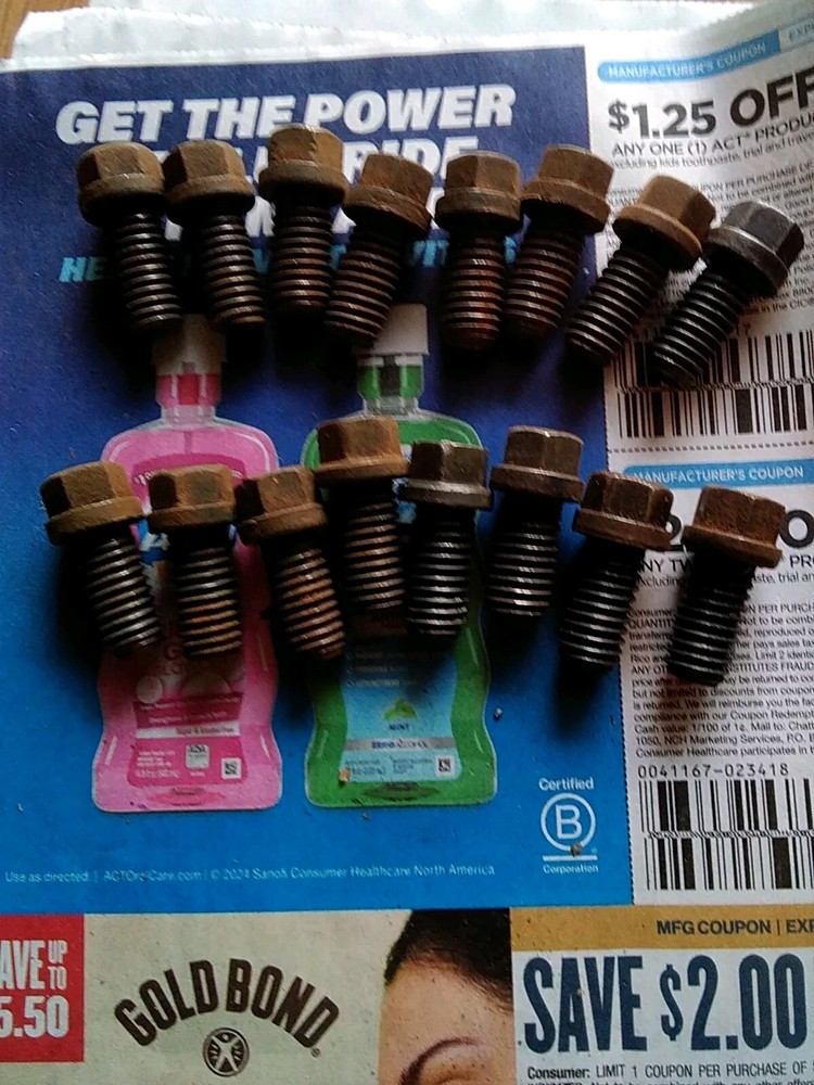 Big Block Chevy Hedder Mounting Bolts