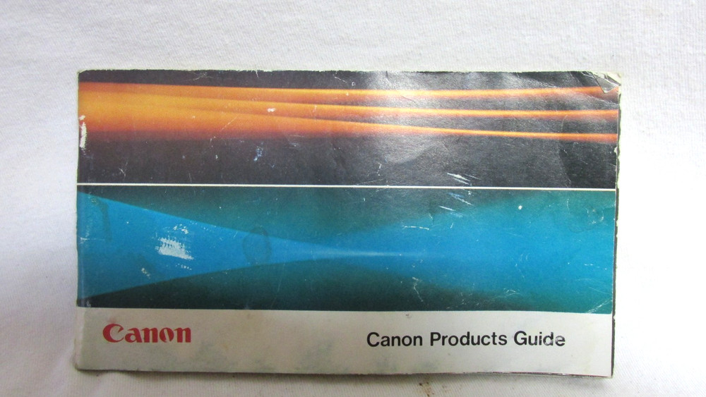 CANON PRODUCTS GUIDE 1977