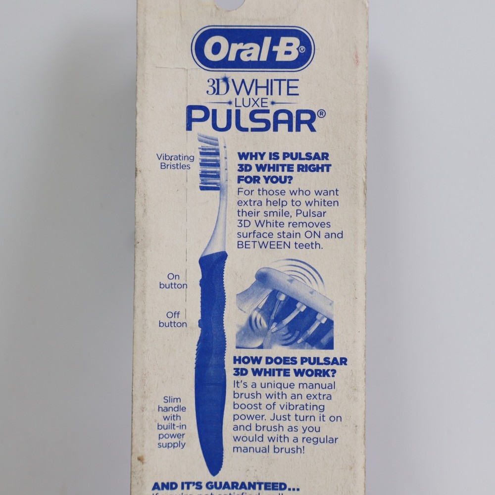 Oral-B Pulsar White Advanced Vivid Toothbrushes Soft 2 Value Pack