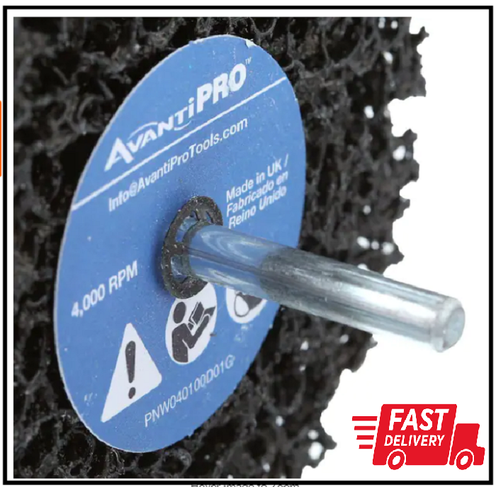 4 In. X 1 In. Non-Woven Drill Mount Quick-Strip Disc