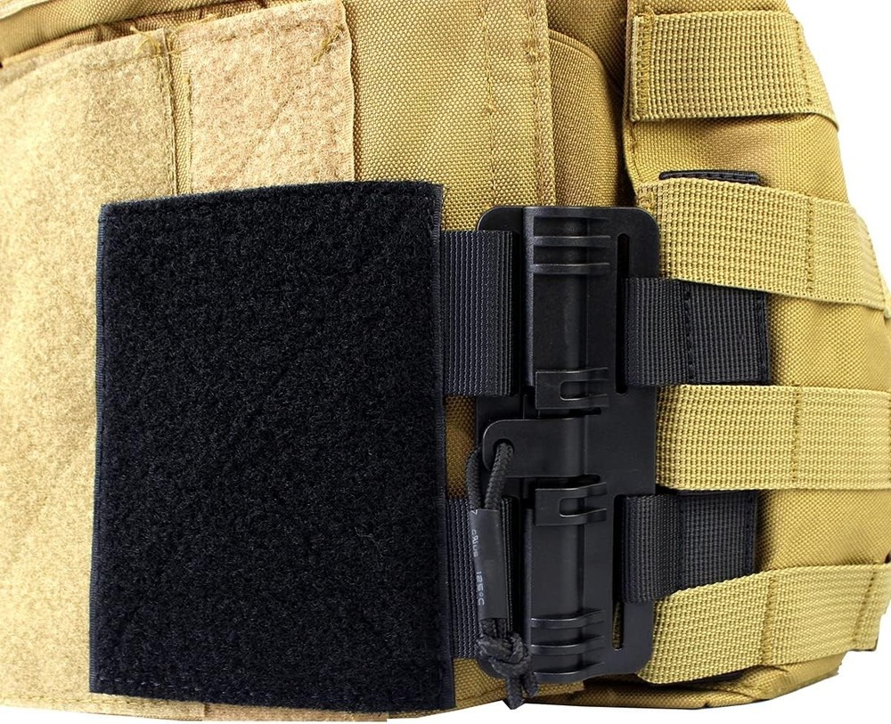 ROCOTACTICAL Quick Release Buckle Set,Single Point Molle One Size, Black
