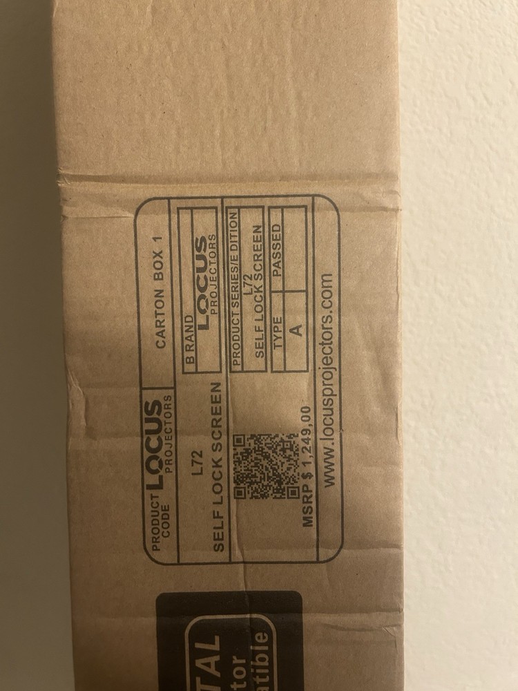 Vector Projector And 72in Projector Screen